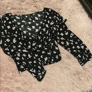 Floral Top with V cut